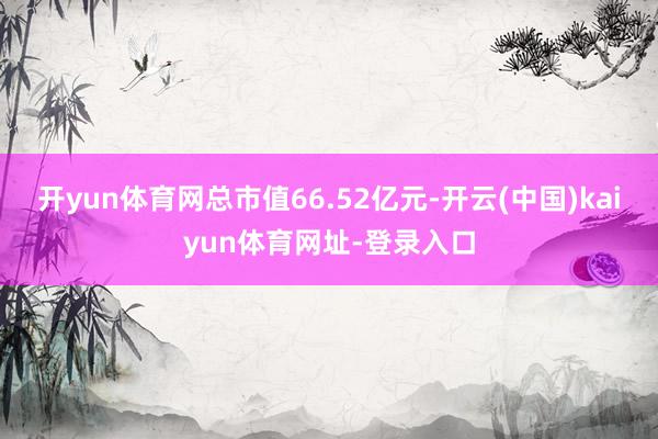 开yun体育网总市值66.52亿元-开云(中国)kaiyun体育网址-登录入口